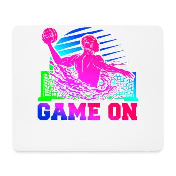 Water Polo Retro 80s 90s Game On - Tapis de souris (format paysage) - blanc - Devant