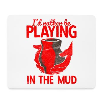 Keramik Töpferei Für Töpfer - Mousepad (Querformat) - Weiß - Vorne