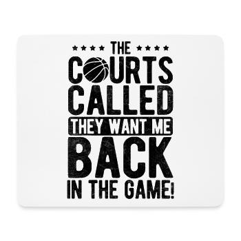 Basketball - Mousepad (Querformat) - Weiß - Vorne