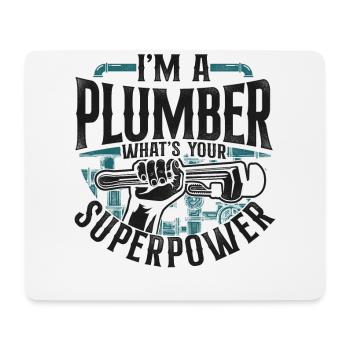 Plumbing Plumber Vintage I'm A - Mouse Pad (horizontal) - white - Front