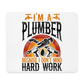 Plumbing Plumber Vintage I'm A - Mousepad (Querformat) - Weiß - Vorne