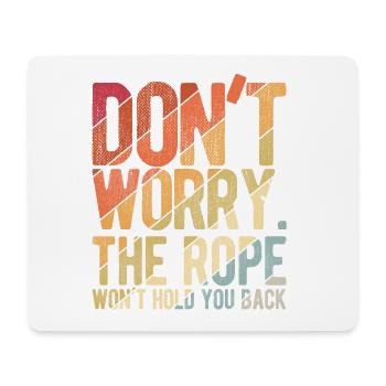 Klettern Bouldern - Mousepad (Querformat) - Weiß - Vorne