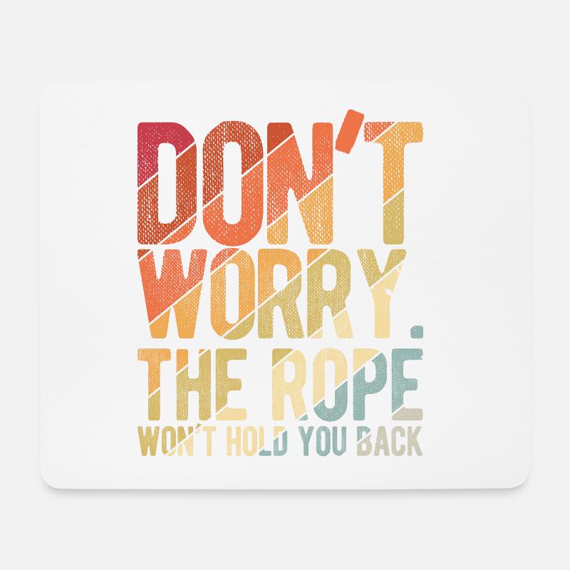 Klettern Bouldern - Mousepad (Querformat) - Weiß