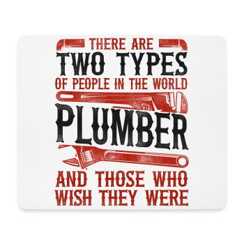 Plumbing Plumber Vintage There Are - Mouse Pad (horizontal) - white - Front