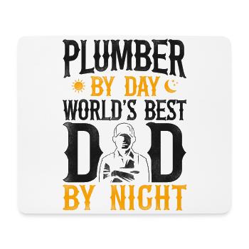 Plumbing Plumber Dad Vintage - Mouse Pad (horizontal) - white - Front