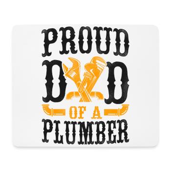 Plumbing Plumber Dad Vintage Proud - Mousepad (Querformat) - Weiß - Vorne
