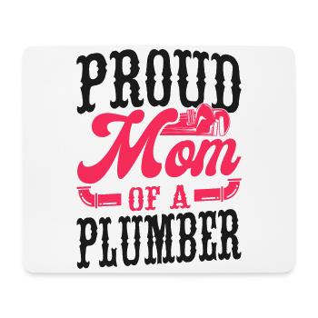 Plumbing Plumber Mom Proud Mom Of - Mousepad (Querformat) - Weiß - Vorne