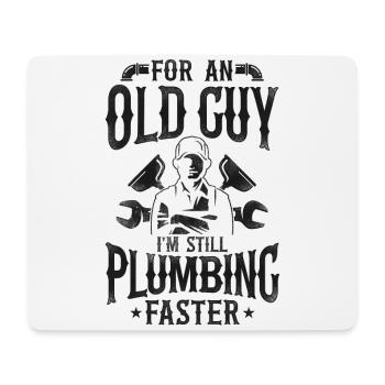 Plumbing Plumber Grandpa Retired - Mouse Pad (horizontal) - white - Front