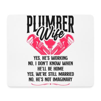 Plumbing Plumber Wife Plumber Wife - Mousepad (Querformat) - Weiß - Vorne