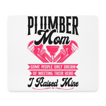 Plumbing Plumber Mom Plumber Mom - Mouse Pad (horizontal) - white - Front