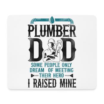 Plumbing Plumber Dad Vintage - Mouse Pad (horizontal) - white - Front