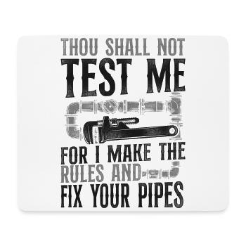 Plumbing Plumber Christian Vintage - Mouse Pad (horizontal) - white - Front
