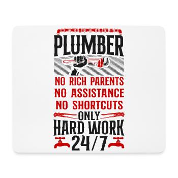 Plumbing Plumber Plumber No Rich - Mousepad (Querformat) - Weiß - Vorne