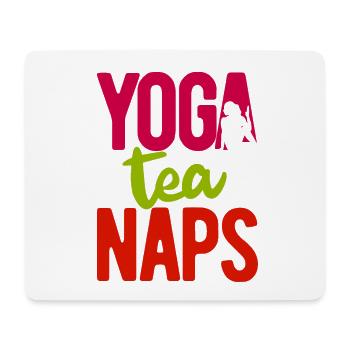 Yogalehrer Spruch Für Yogi Yoga - Mousepad (Querformat) - Weiß - Vorne