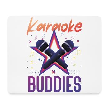 Karaoke Singer Friends Besties 80s - Mousepad (Querformat) - Weiß - Vorne