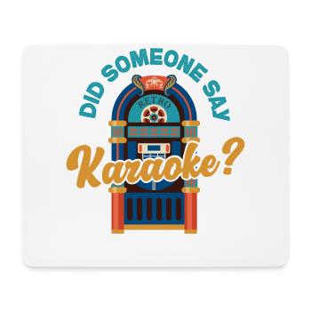 Karaoke Singer 80s Retro Did - Mousepad (Querformat) - Weiß - Vorne