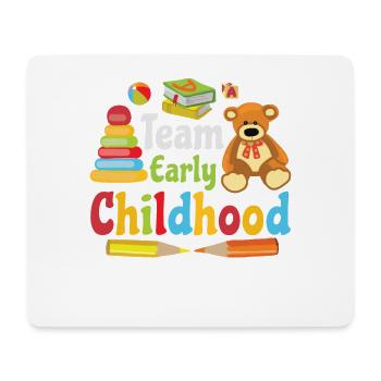 Team Frühe Kindheit Für Die Erziehung Im - Mousepad (Querformat) - Weiß - Vorne