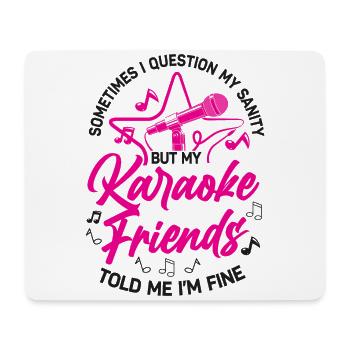 Karaoke Singer Sometimes I - Mouse Pad (horizontal) - white - Front