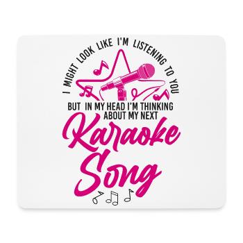 Karaoke Singer I Might Look Like - Mouse Pad (horizontal) - white - Front