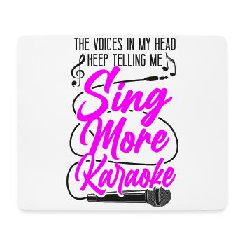 Karaoke Singer The Voices In My - Mouse Pad (horizontal) - white - Front