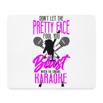 Karaoke Singer Don't Let The - Mouse Pad (horizontal) - white - Front