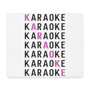 Karaoke Singer Karaoke - Mouse Pad (horizontal) - white - Front