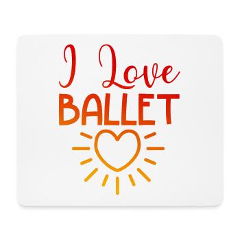 J’adore le ballet - Tapis de souris (format paysage) - blanc - Devant
