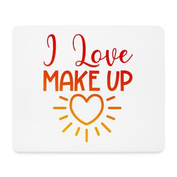 Ich liebe Make up - Mousepad (Querformat) - Weiß - Vorne