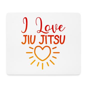 Ich liebe Jiu Jitsu - Mousepad (Querformat) - Weiß - Vorne