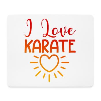 Ich liebe Karate - Mousepad (Querformat) - Weiß - Vorne