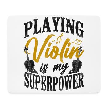 Violin Violinist Vintage Playing - Mousepad (Querformat) - Weiß - Vorne