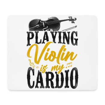 Violin Violinist Vintage Playing - Mousepad (Querformat) - Weiß - Vorne