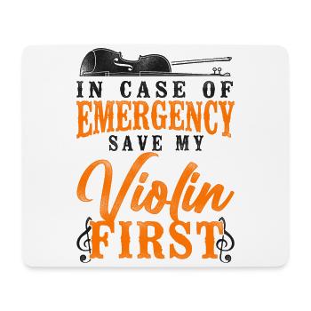 Violin Violinist Vintage In Case - Mousepad (Querformat) - Weiß - Vorne