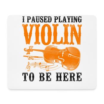 Violin Violinist Vintage I Paused - Mousepad (Querformat) - Weiß - Vorne