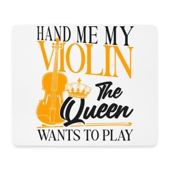 Violin Violinist Girl Hand Me My - Mouse Pad (horizontal) - white - Front
