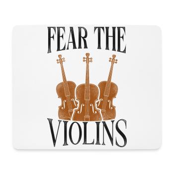Violon Violoniste Vintage Fear The - Tapis de souris (format paysage) - blanc - Devant
