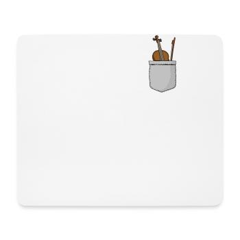 Violin Violinist Pocket - Mousepad (Querformat) - Weiß - Vorne
