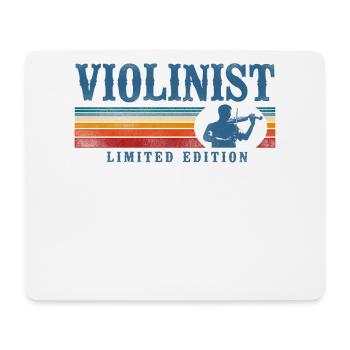 Violin Violinist Retro Vintage - Mousepad (Querformat) - Weiß - Vorne