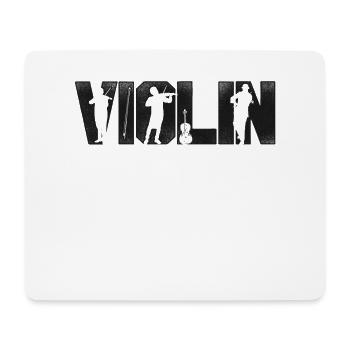 Violin Violinist Vintage Violin - Mousepad (Querformat) - Weiß - Vorne