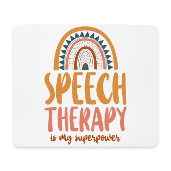 Speech Therapist Therapy Assistant - Mousepad (Querformat) - Weiß - Vorne