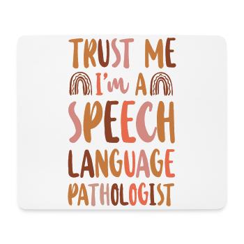 Speech Therapist Therapy Assistant - Mousepad (Querformat) - Weiß - Vorne
