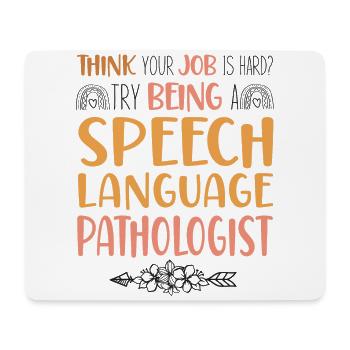 Speech Therapist Therapy Assistant - Mousepad (Querformat) - Weiß - Vorne