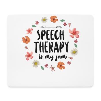Speech Therapist Therapy Assistant - Mouse Pad (horizontal) - white - Front