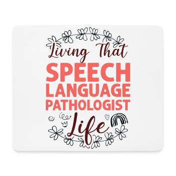 Speech Therapist Therapy Assistant - Mousepad (Querformat) - Weiß - Vorne