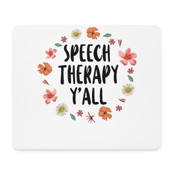 Speech Therapist Therapy Assistant - Mousepad (Querformat) - Weiß - Vorne