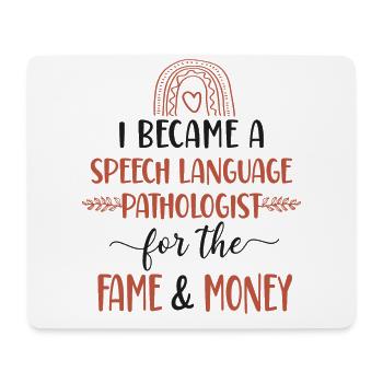 Speech Therapist Therapy Assistant - Mouse Pad (horizontal) - white - Front