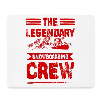 Legendary Snowboarding crew - Mousepad (Querformat) - Weiß - Vorne