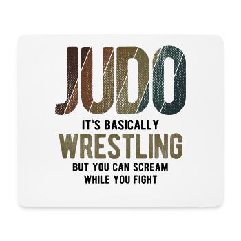 Japanischer Kampfsport Judo - Mousepad (Querformat) - Weiß - Vorne