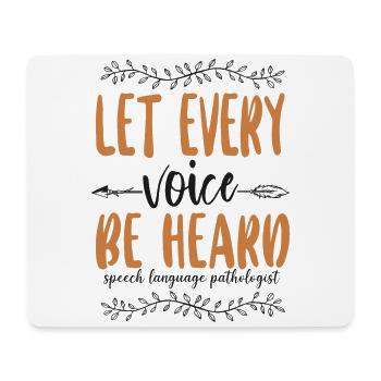 Speech Therapist Therapy Assistant - Mousepad (Querformat) - Weiß - Vorne