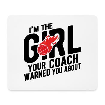 Basketball - Mousepad (Querformat) - Weiß - Vorne